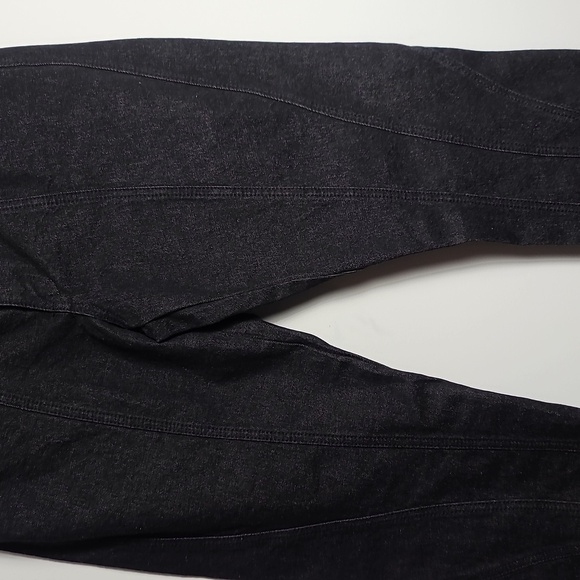 ZARA Panelled Slim in Black Straight Leg Slim Jeans in Size 10/ 42 - Picture 7 of 16